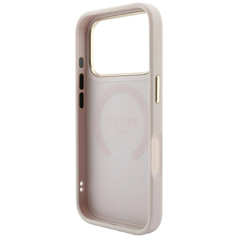 Etui Guess Saffiano Peony & na iPhone 17 Pro Max / 18 Pro Max - różowe – zdjęcie 7