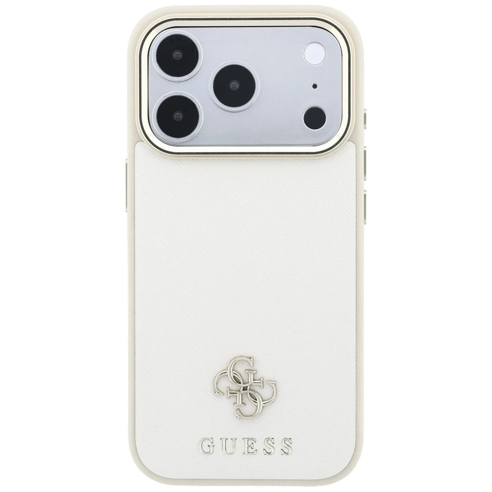 Etui Guess Saffiano Small 4G & na iPhone 17 Pro Max / 18 Pro Max - beżowe – zdjęcie 3