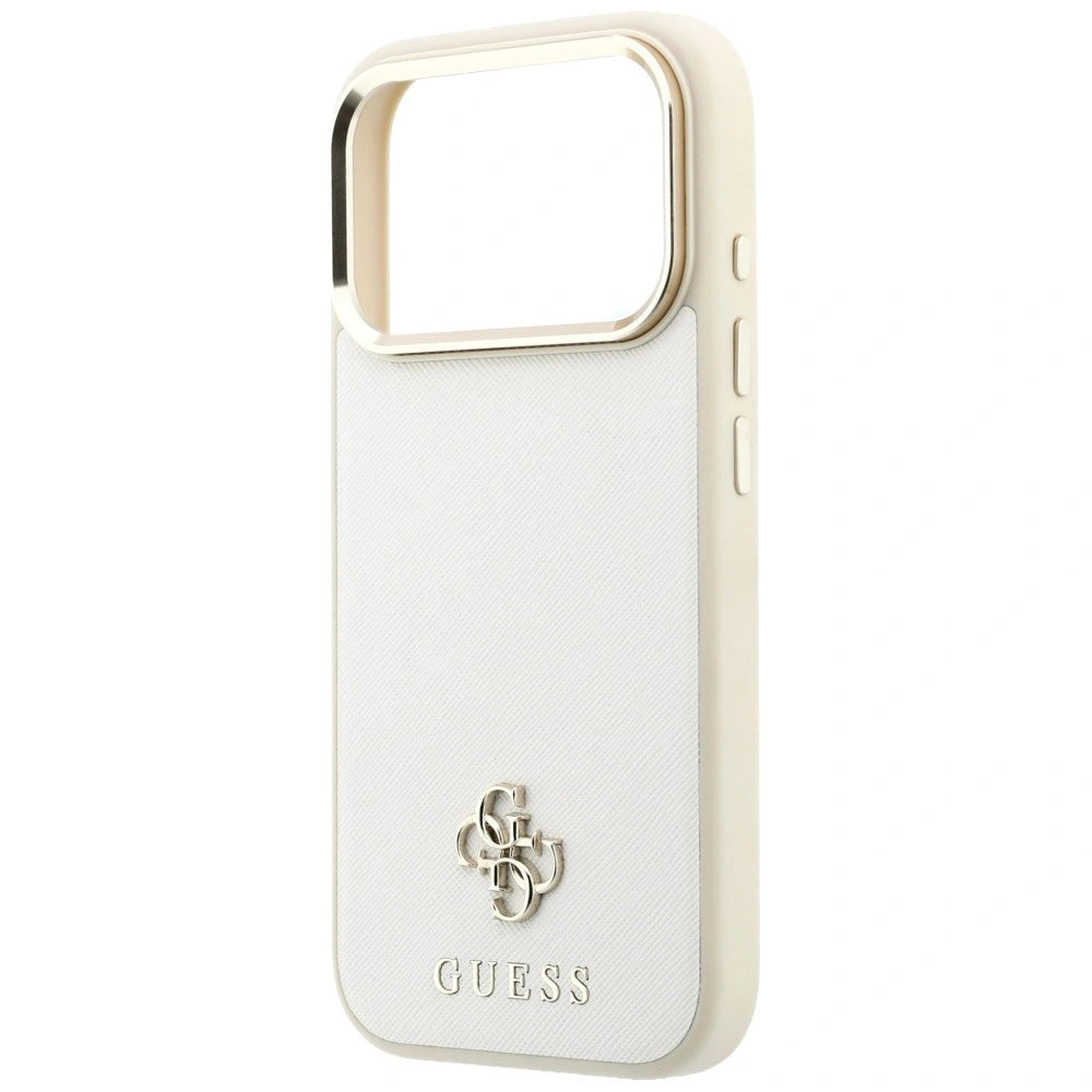 Etui Guess Saffiano Small 4G & na iPhone 17 Pro Max / 18 Pro Max - beżowe – zdjęcie 6