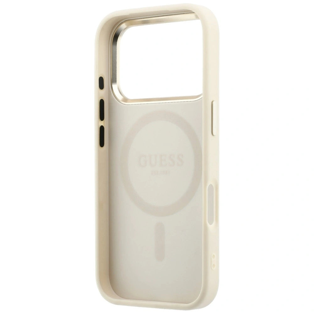 Etui Guess Saffiano Small 4G & na iPhone 17 Pro Max / 18 Pro Max - beżowe – zdjęcie 7