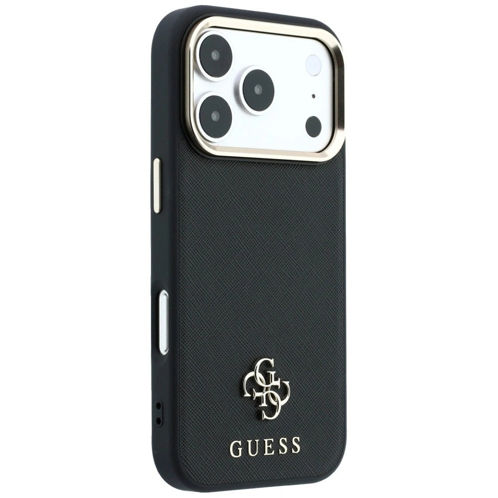 Etui Guess Saffiano Small 4G & na iPhone 17 Pro Max / 18 Pro Max - czarne – zdjęcie 4