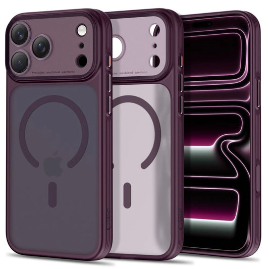 Etui Tech-Protect MagPrime MagSafe CC na iPhone 18 Pro Max / 17 Pro Max - burgundowe