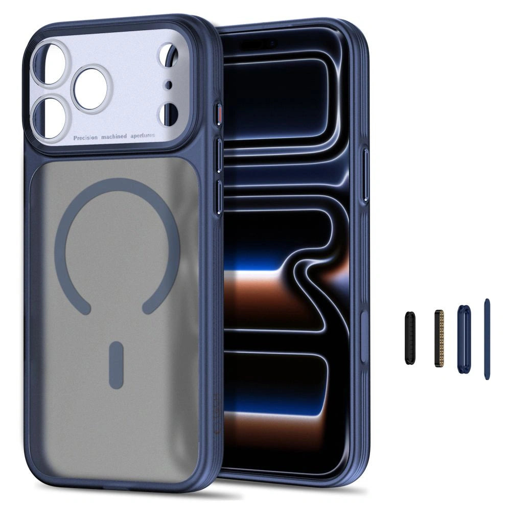 Etui Tech-Protect na iPhone 18 Pro Max / 17 Pro Max - granatowe matowe – zdjęcie 2