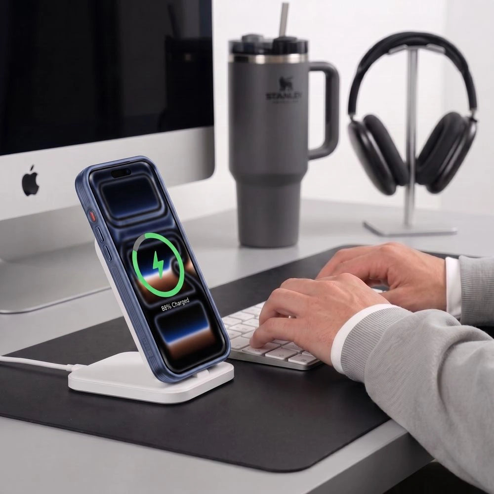Etui Tech-Protect na iPhone 18 Pro Max / 17 Pro Max - granatowe matowe – zdjęcie 5