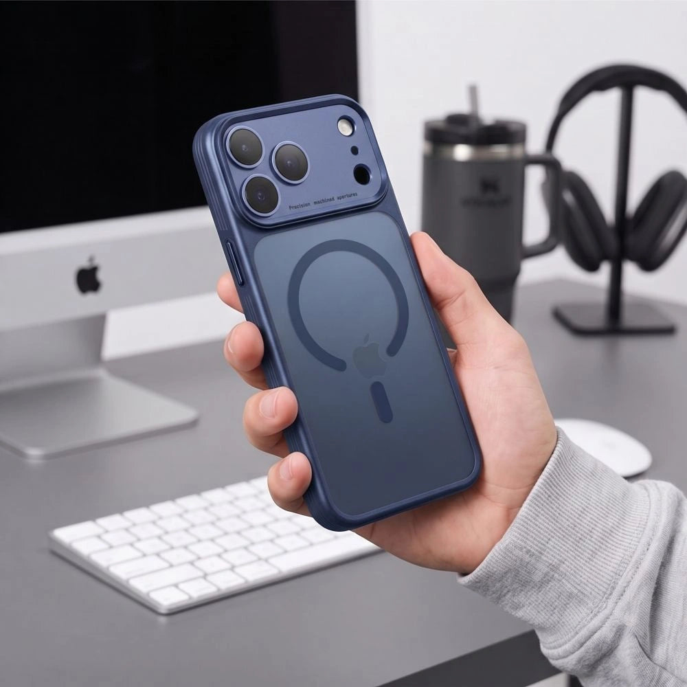 Etui Tech-Protect na iPhone 18 Pro Max / 17 Pro Max - granatowe matowe – zdjęcie 6