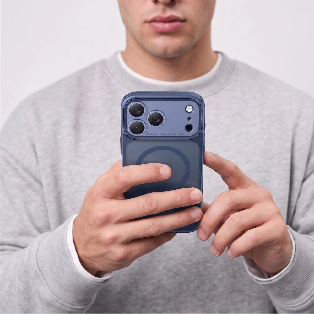 Etui Tech-Protect na iPhone 18 Pro Max / 17 Pro Max - granatowe matowe – zdjęcie 7
