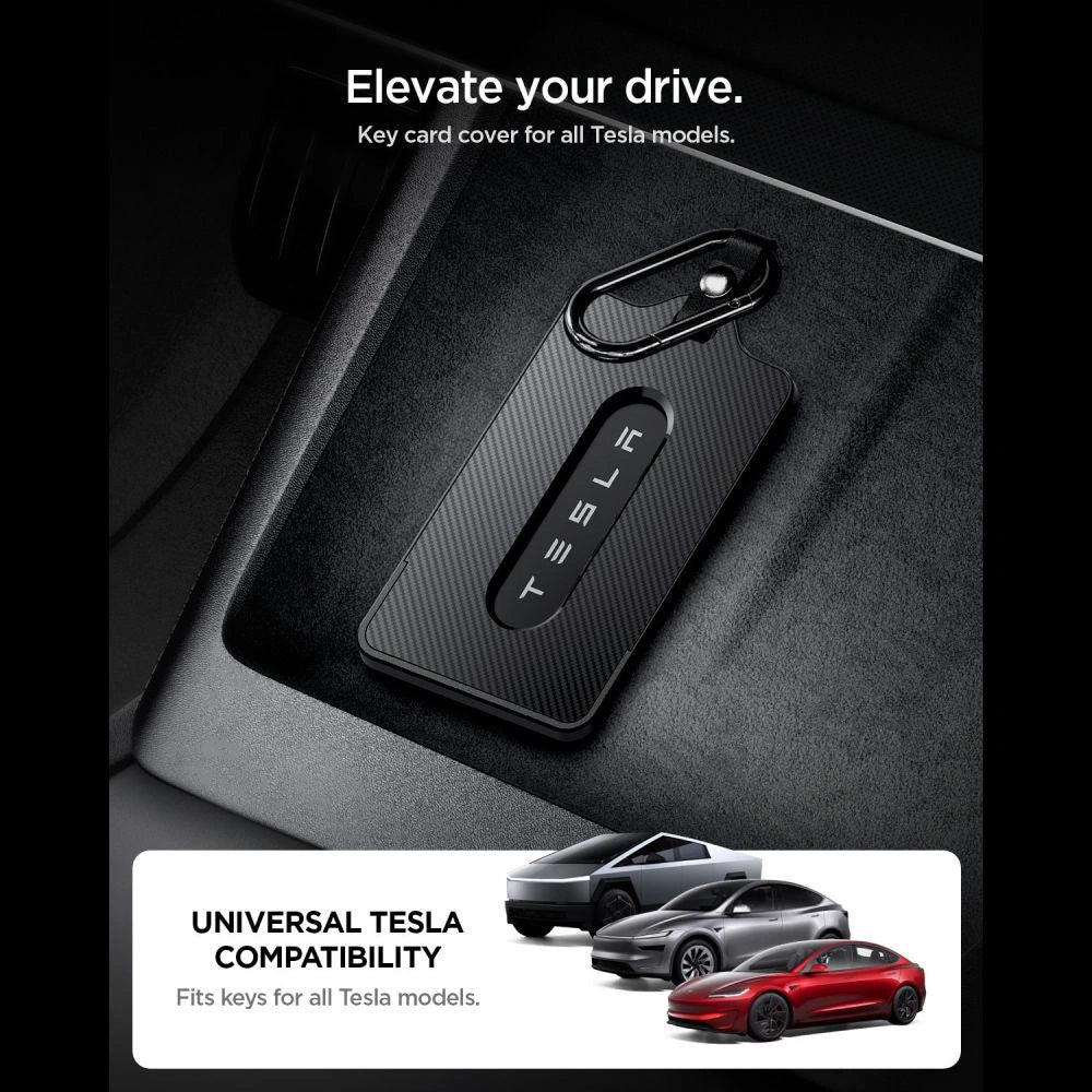 Etui Spigen TO243 Tesla Key Card Holder na klucze samochodowe - czarne – zdjęcie 5