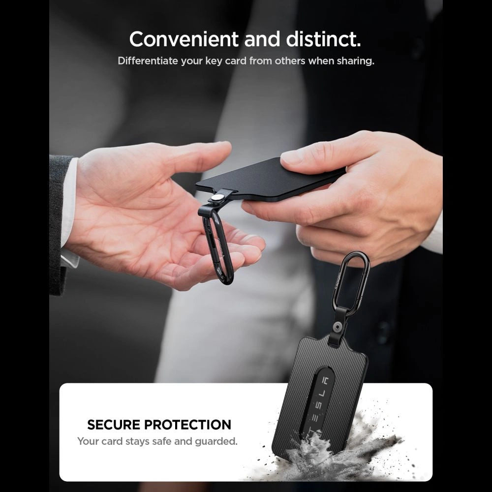 Etui Spigen TO243 Tesla Key Card Holder na klucze samochodowe - czarne – zdjęcie 7