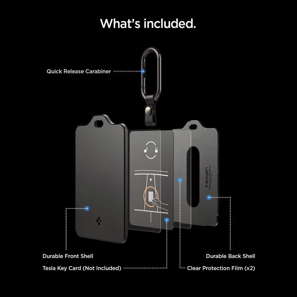 Etui Spigen TO243 Tesla Key Card Holder na klucze samochodowe - czarne – zdjęcie 9