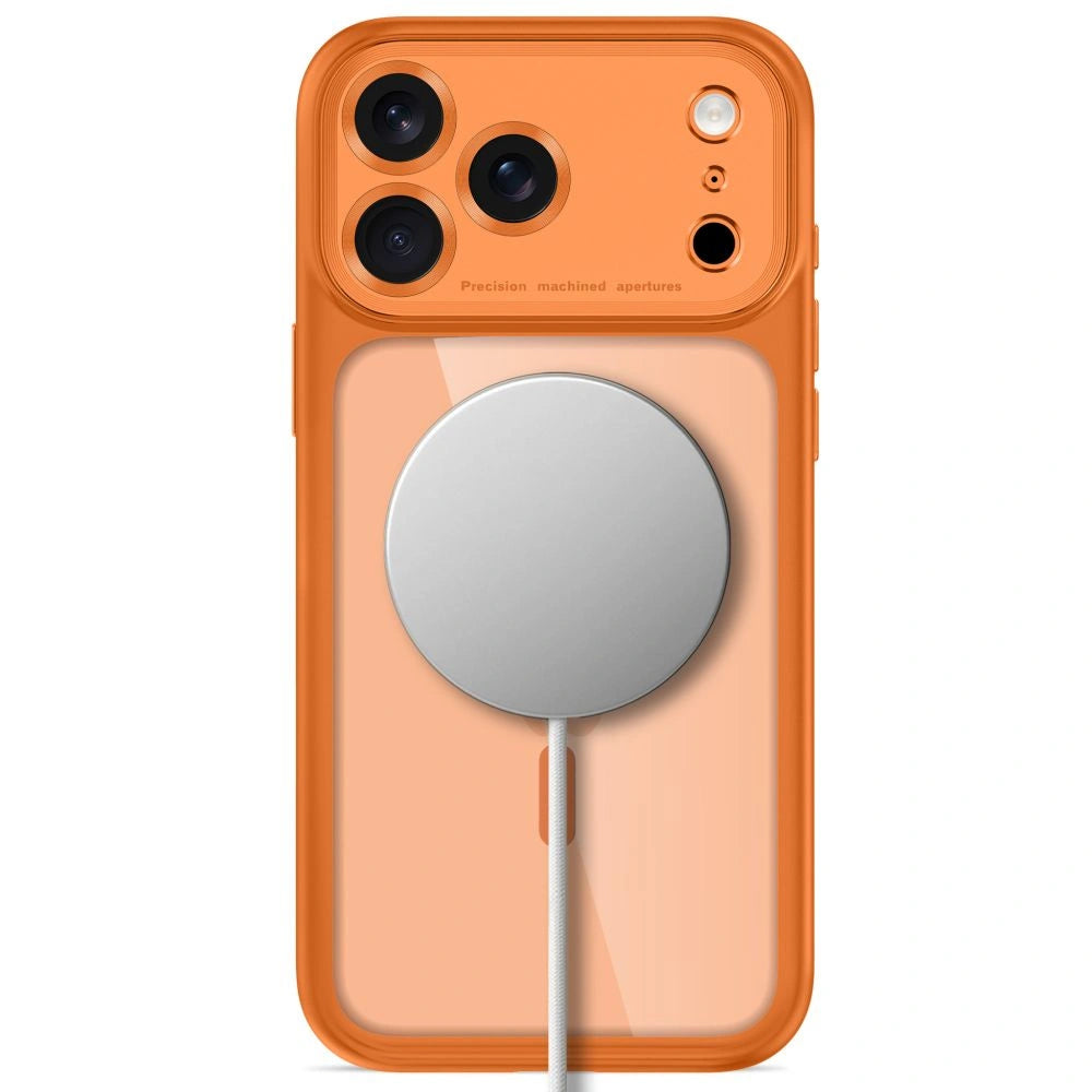 Etui Tech-Protect na iPhone 18 Pro / 17 Pro - przezroczysto-pomarańczowe – zdjęcie 4