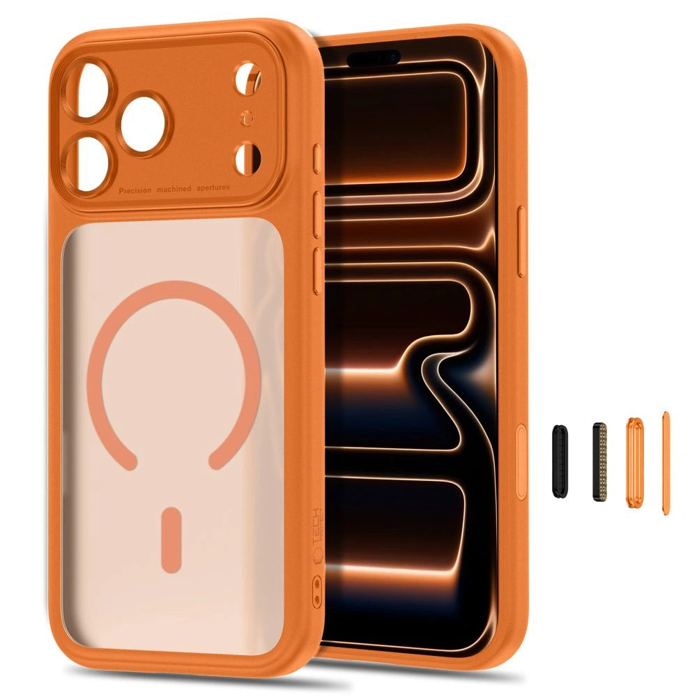 Etui Tech-Protect na iPhone 18 Pro Max / 17 Pro Max - pomarańczowe matowe – zdjęcie 2