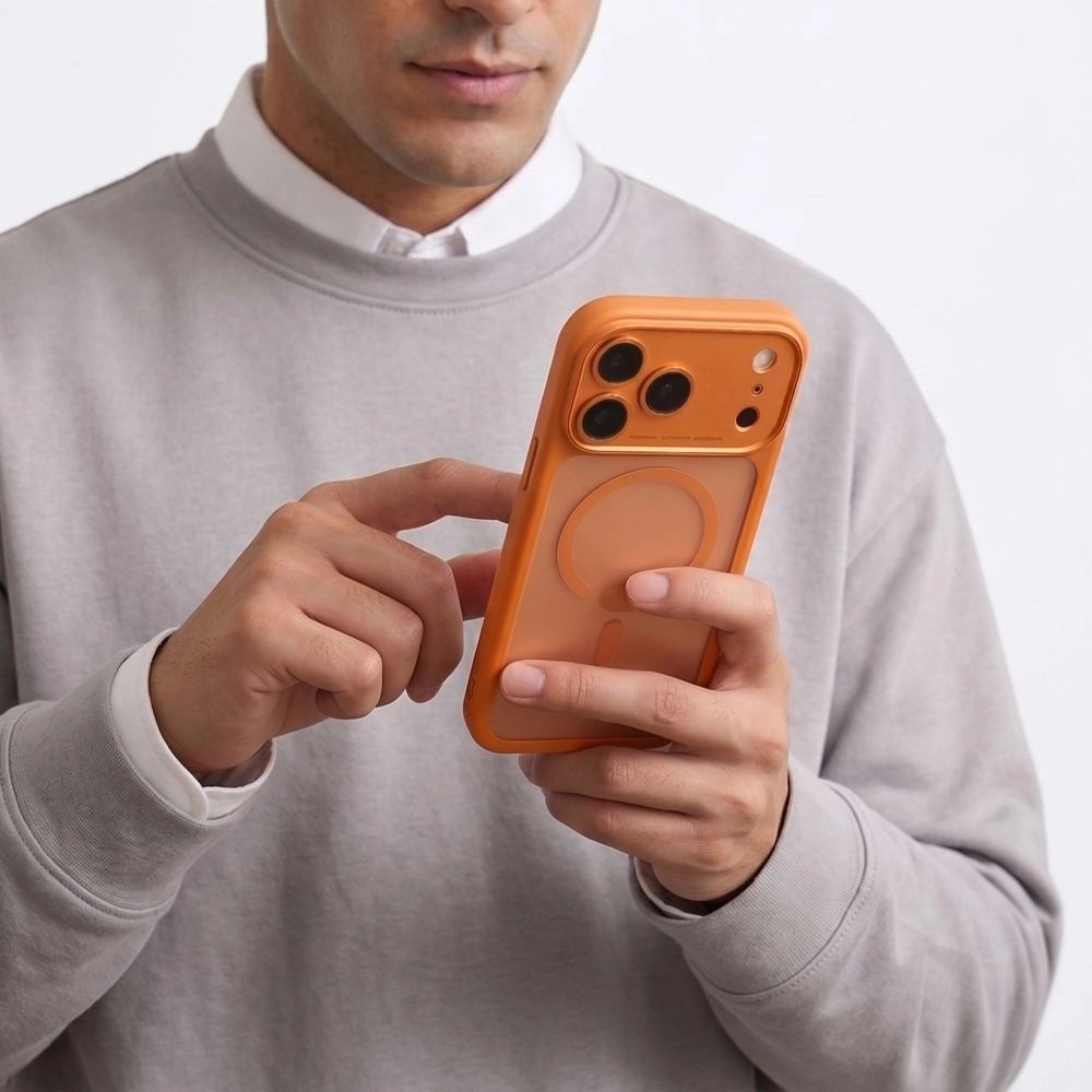 Etui Tech-Protect na iPhone 18 Pro Max / 17 Pro Max - pomarańczowe matowe – zdjęcie 6