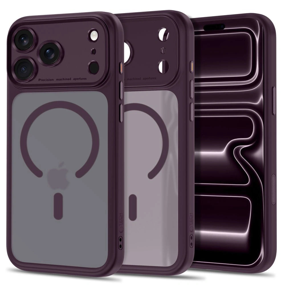 Etui Tech-Protect na iPhone 18 Pro Max / 17 Pro Max - dark cherry matowe