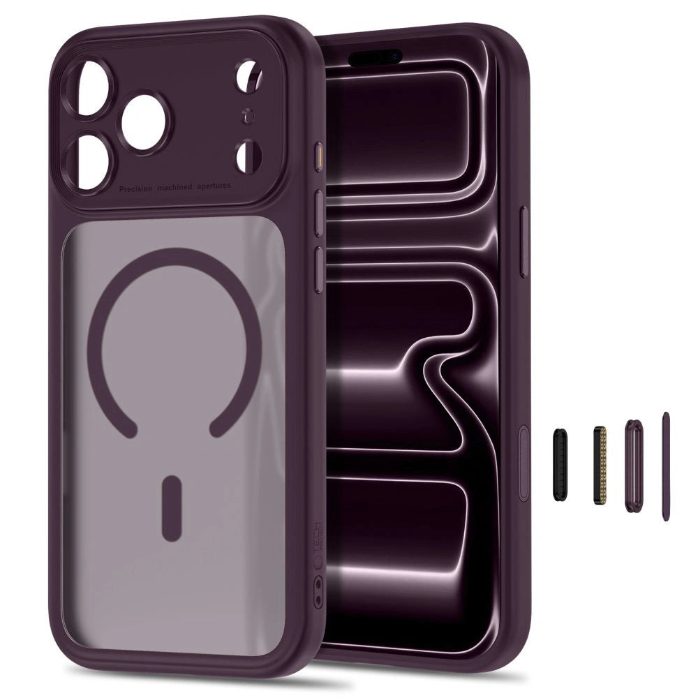 Etui Tech-Protect na iPhone 18 Pro Max / 17 Pro Max - dark cherry matowe – zdjęcie 2