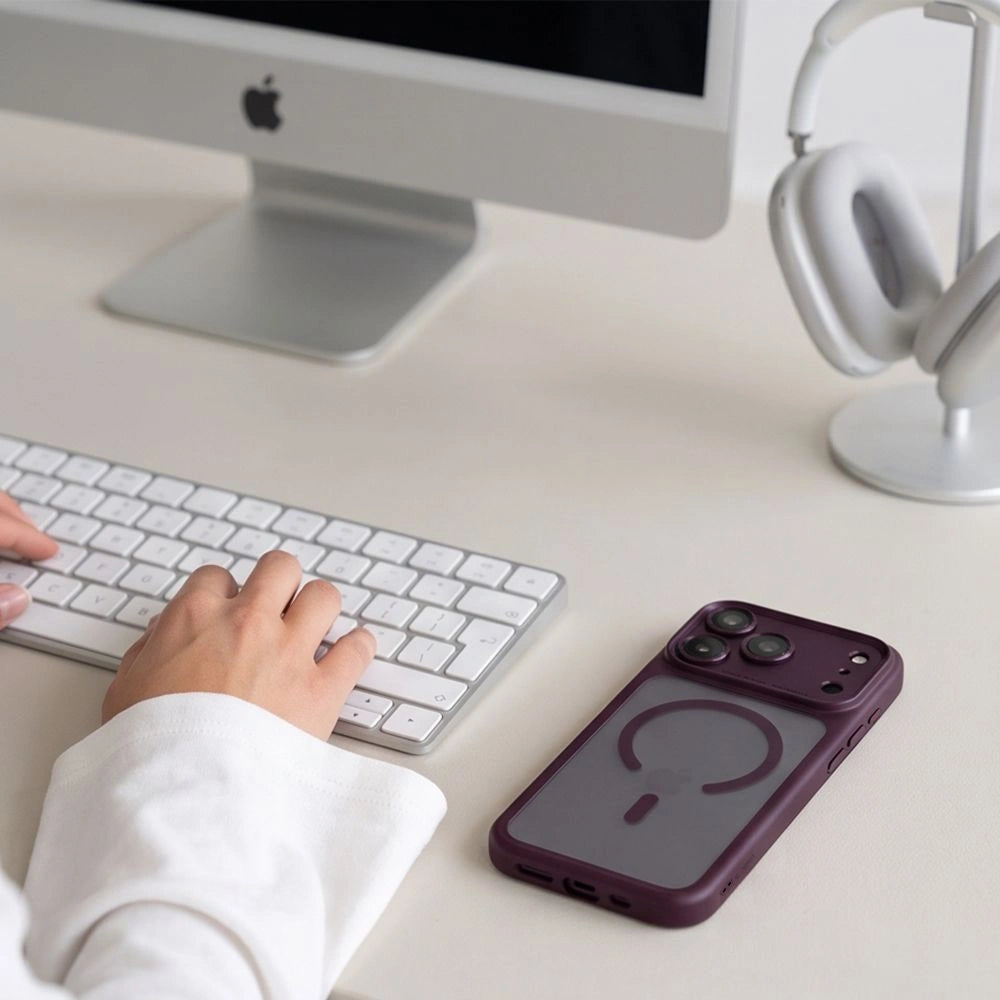 Etui Tech-Protect na iPhone 18 Pro Max / 17 Pro Max - dark cherry matowe – zdjęcie 6