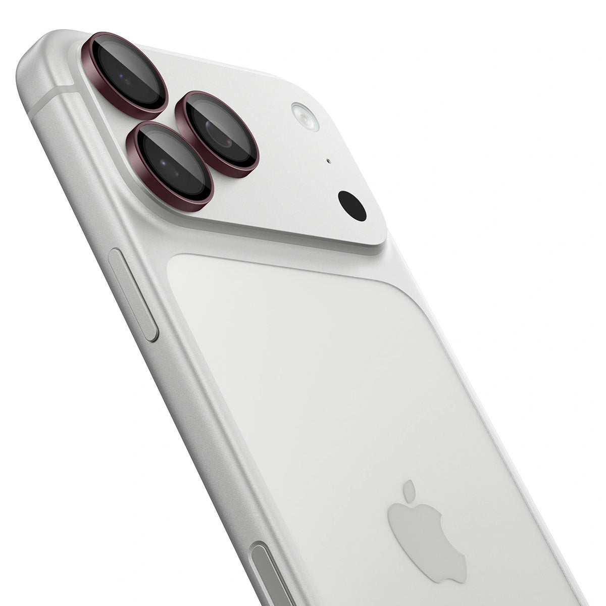 Szkło hartowane na aparat na iPhone 18 Pro / 18 Pro Max - dark cherry