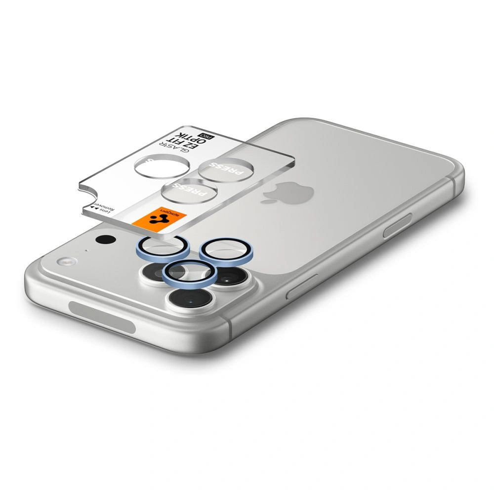 Szkło hartowane na aparat Spigen Optik Pro GLAS.TR EZ FIT 2-Pack na iPhone 18 Pro / 18 Pro Max – zdjęcie 5