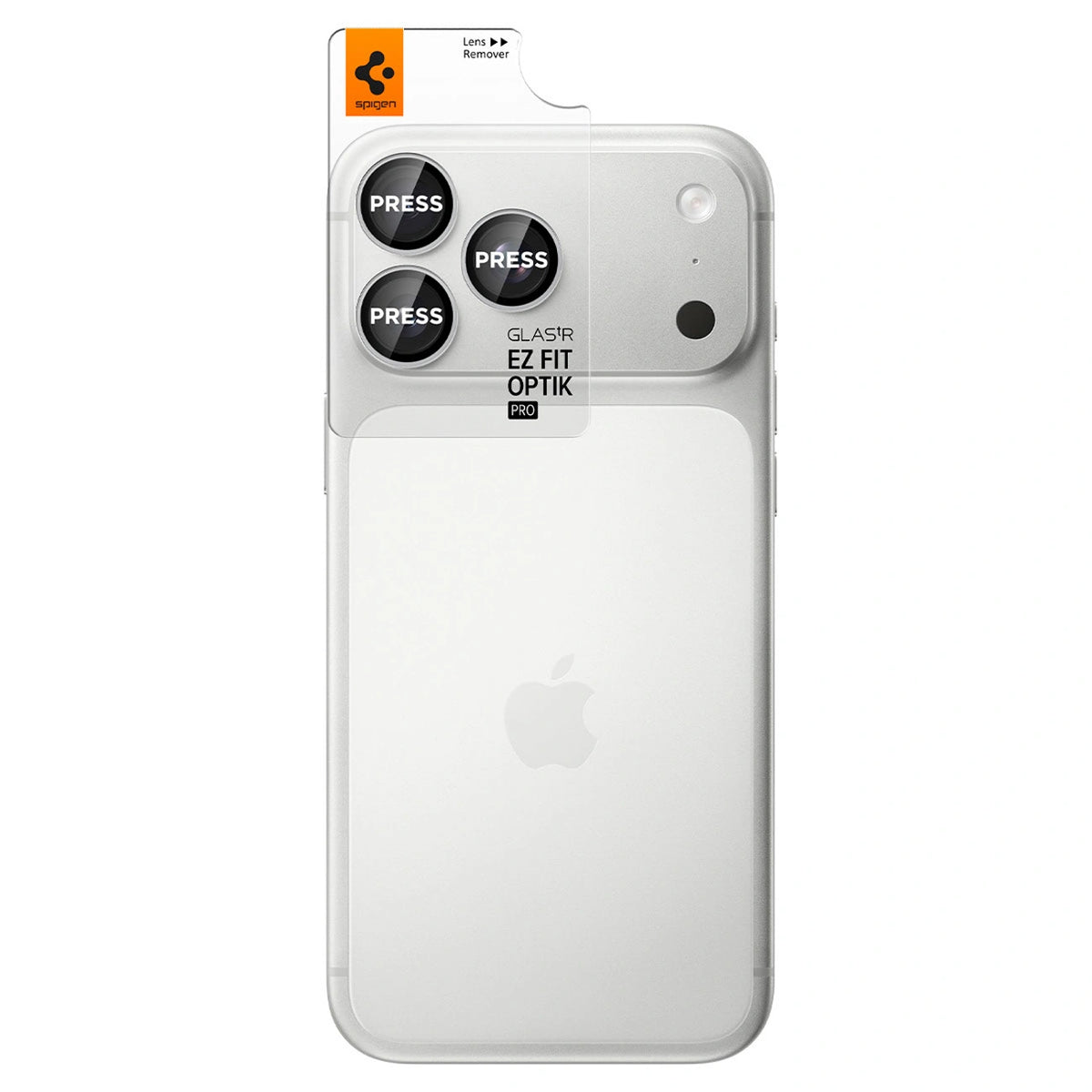 Szkło hartowane na aparat Spigen na iPhone 18 Pro / 18 Pro Max - srebrne – zdjęcie 3
