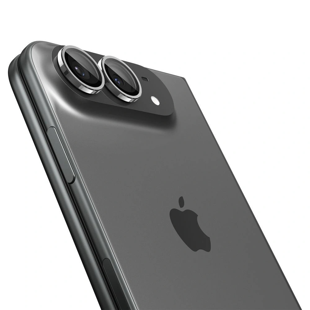 Szkło hartowane na aparat Spigen Optik Pro GLAS.TR EZ FIT 2-Pack na iPhone Duo - białe – zdjęcie 3