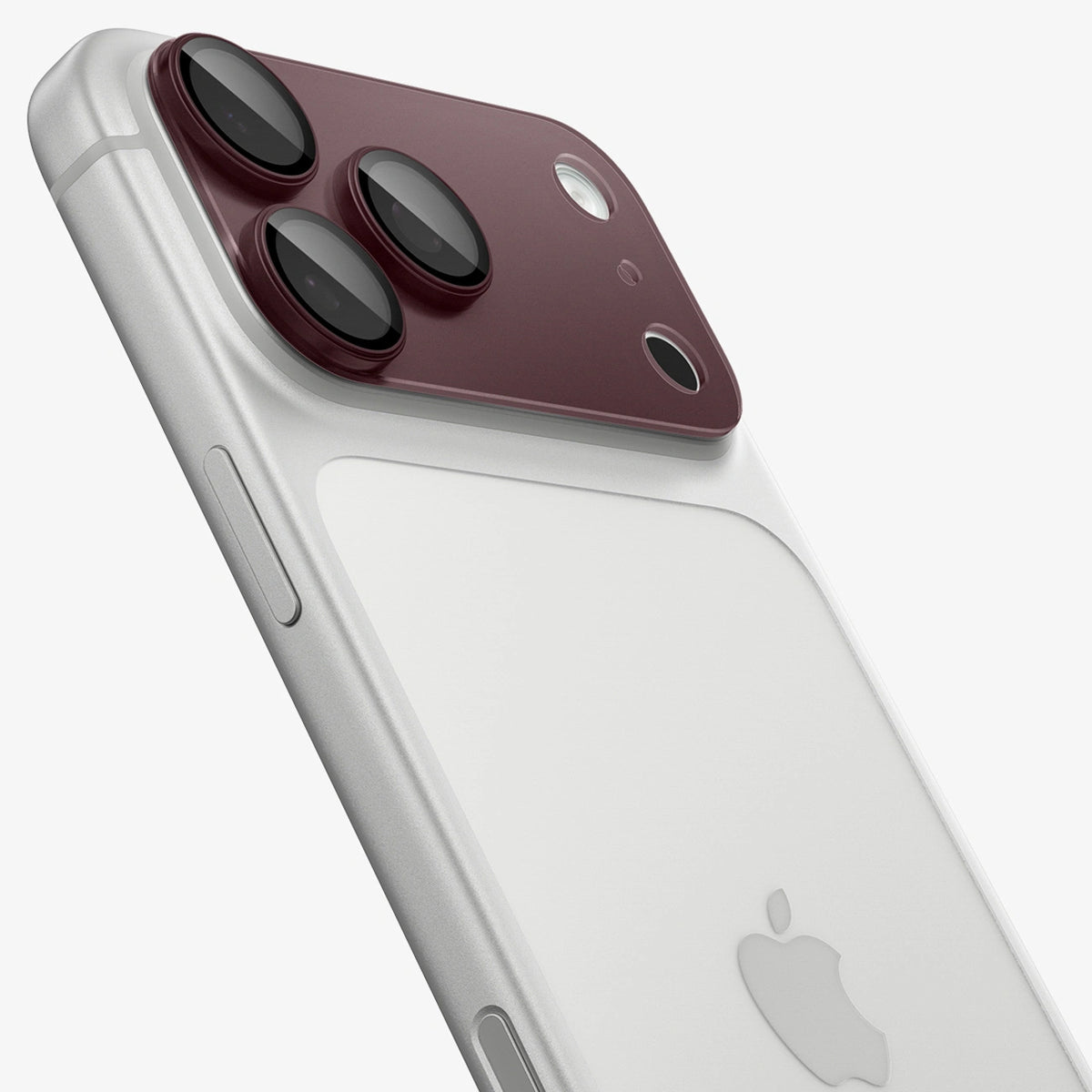 Szkło hartowane na aparat Spigen Optik Pro na iPhone 18 Pro - dark cherry – zdjęcie 3