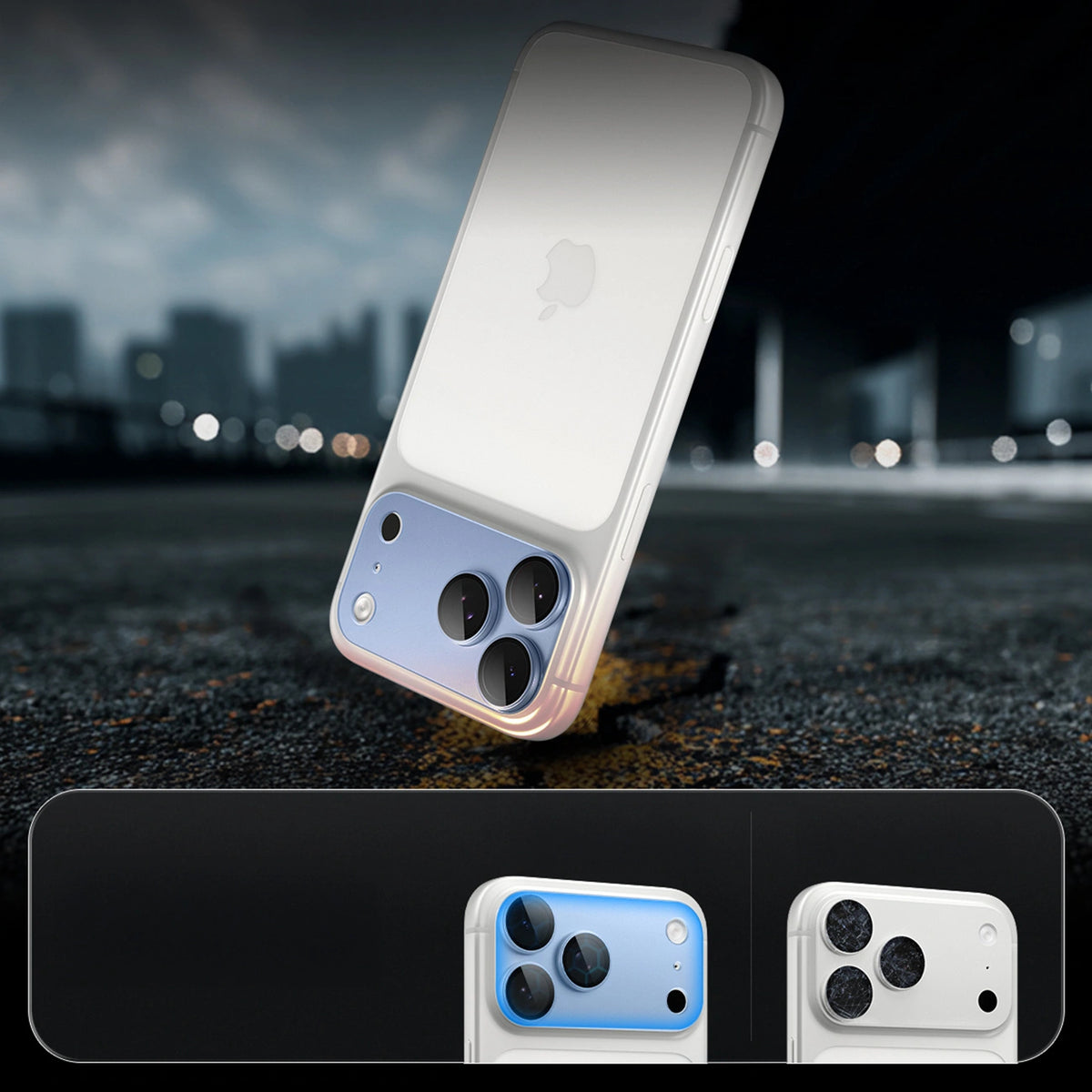 Szkło hartowane na aparat Spigen Optik na iPhone 18 Pro - jasnoniebieskie – zdjęcie 15
