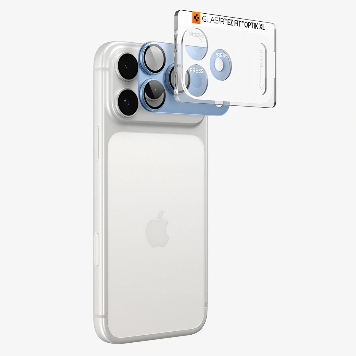 Szkło hartowane na aparat Spigen Optik na iPhone 18 Pro - jasnoniebieskie – zdjęcie 4