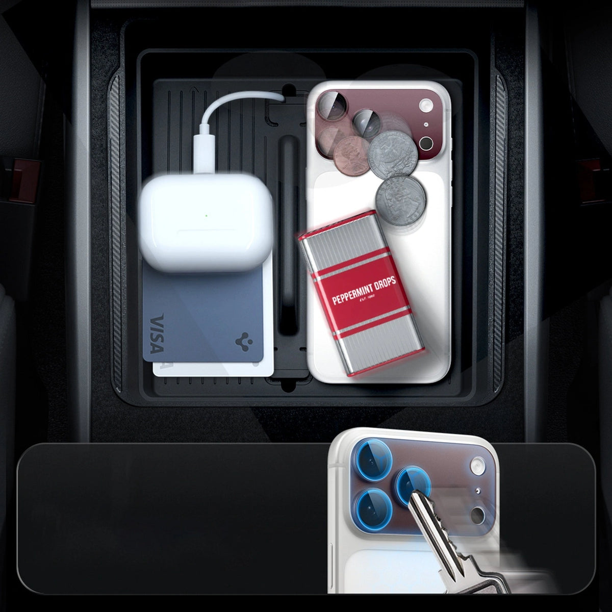 Szkło hartowane na aparat Spigen Optik na iPhone 18 Pro Max - dark cherry – zdjęcie 14