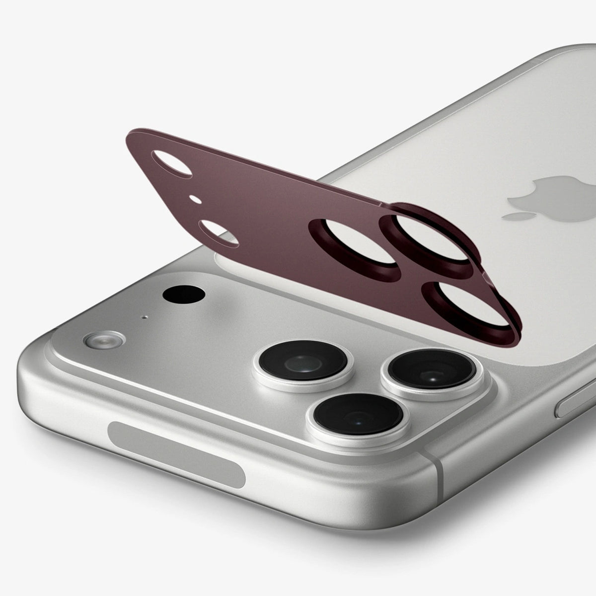 Szkło hartowane na aparat Spigen Optik na iPhone 18 Pro Max - dark cherry – zdjęcie 6