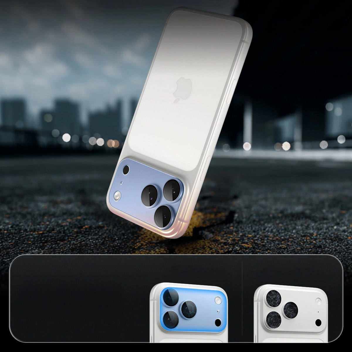 Szkło hartowane na aparat Spigen na iPhone 18 Pro Max - jasnoniebieskie – zdjęcie 16