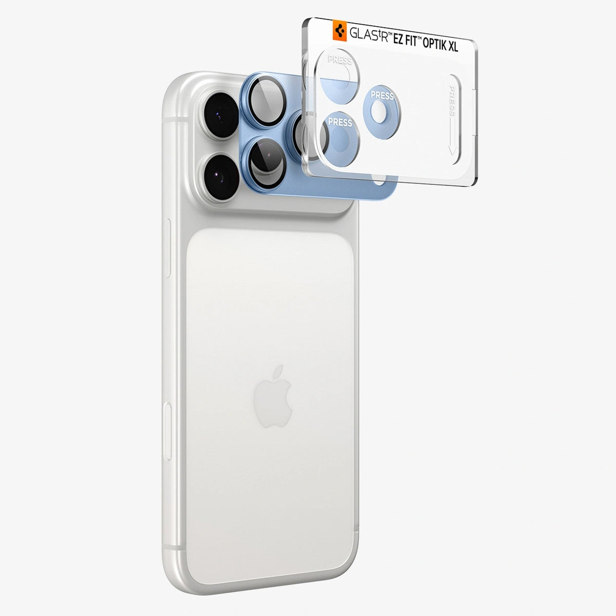Szkło hartowane na aparat Spigen na iPhone 18 Pro Max - jasnoniebieskie – zdjęcie 5