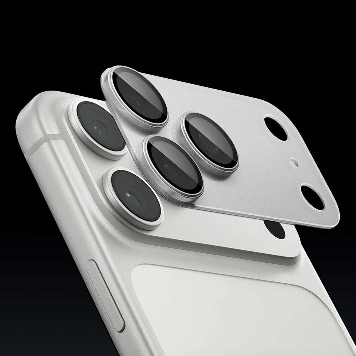 Szkło hartowane na aparat Spigen Optik Pro na iPhone 18 Pro Max - srebrne – zdjęcie 10
