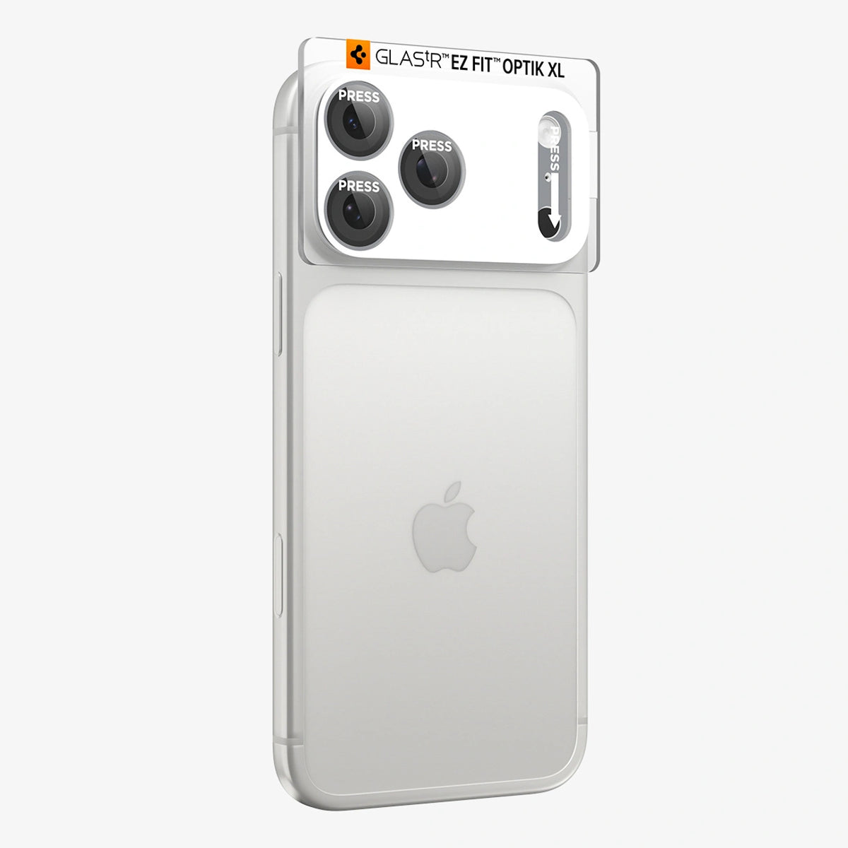 Szkło hartowane na aparat Spigen Optik Pro na iPhone 18 Pro Max - srebrne – zdjęcie 5