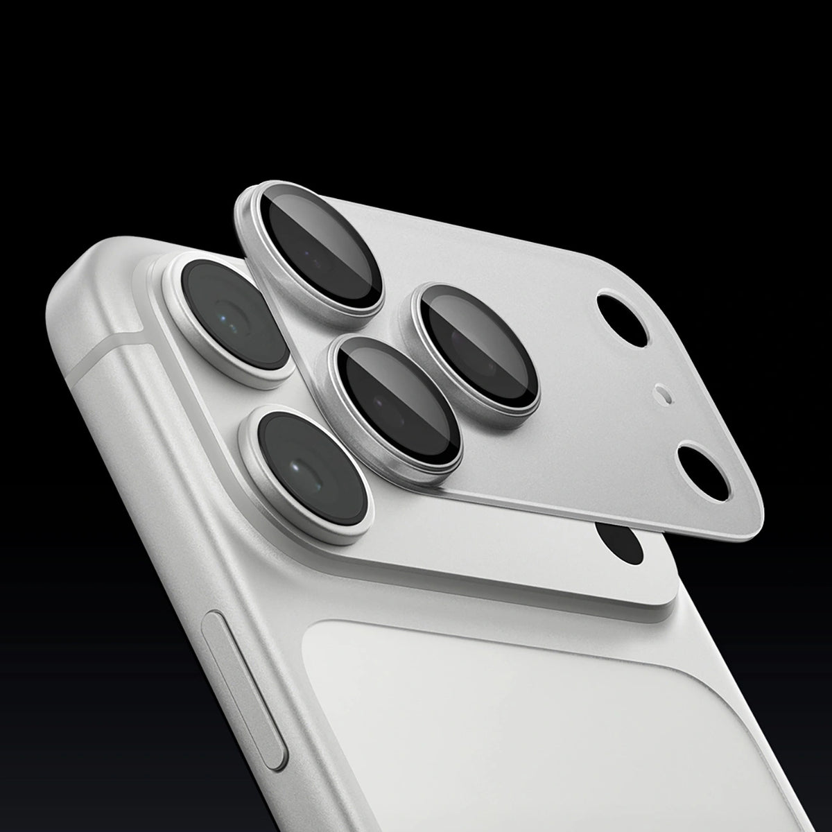 Szkło hartowane na aparat Spigen Optik Pro XL na iPhone 18 Pro - srebrne – zdjęcie 10