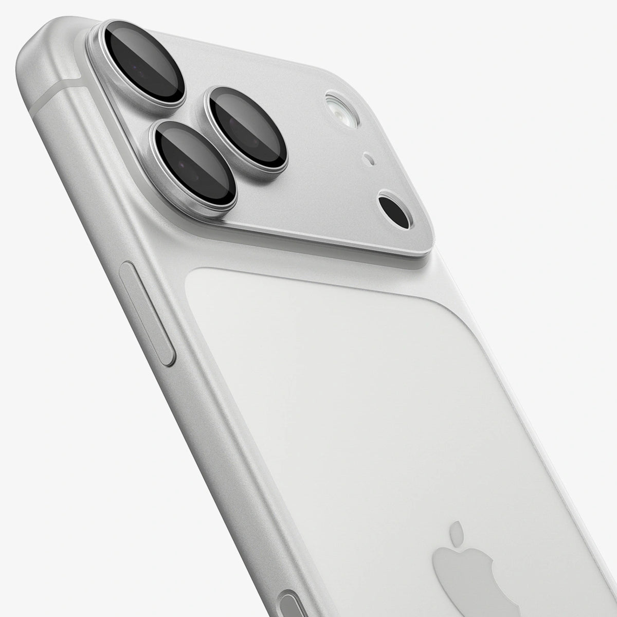 Szkło hartowane na aparat Spigen Optik Pro XL na iPhone 18 Pro - srebrne – zdjęcie 4