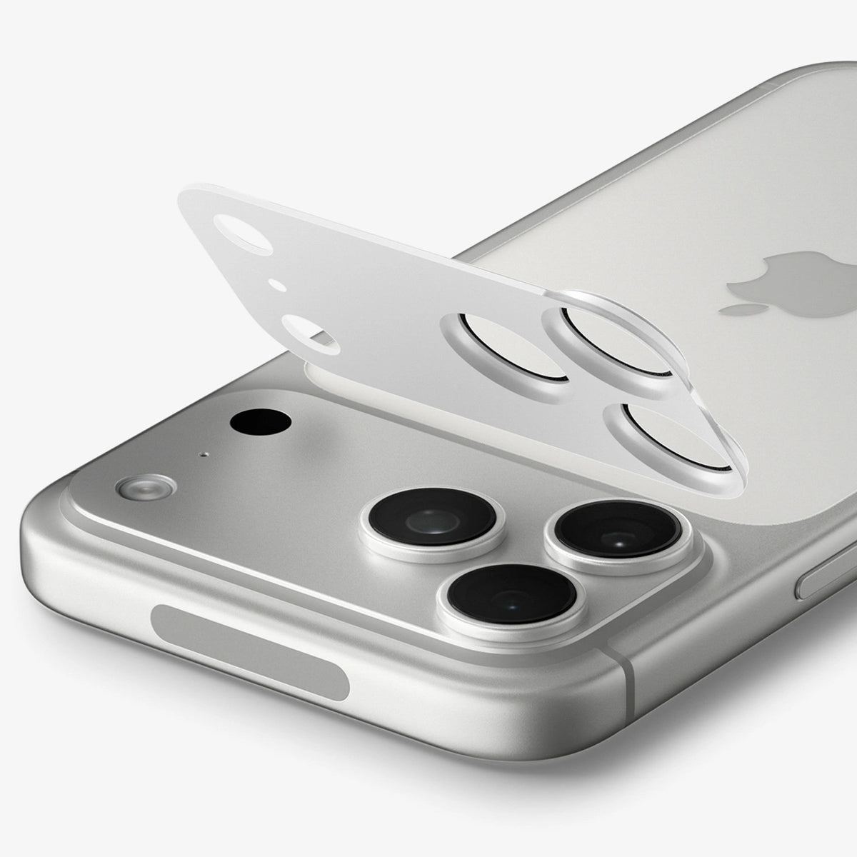 Szkło hartowane na aparat Spigen Optik Pro XL na iPhone 18 Pro - srebrne – zdjęcie 6