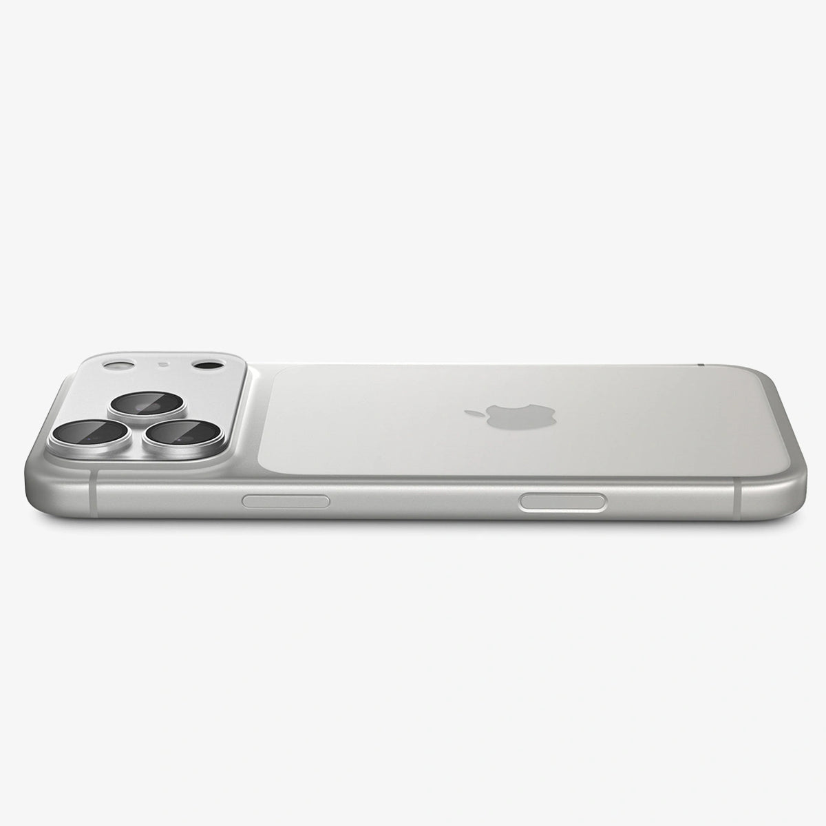 Szkło hartowane na aparat Spigen Optik Pro XL na iPhone 18 Pro - srebrne – zdjęcie 8