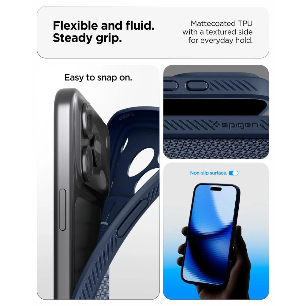 Etui Spigen Liquid Air na iPhone 18 Pro / 17 Pro - granatowe – zdjęcie 7