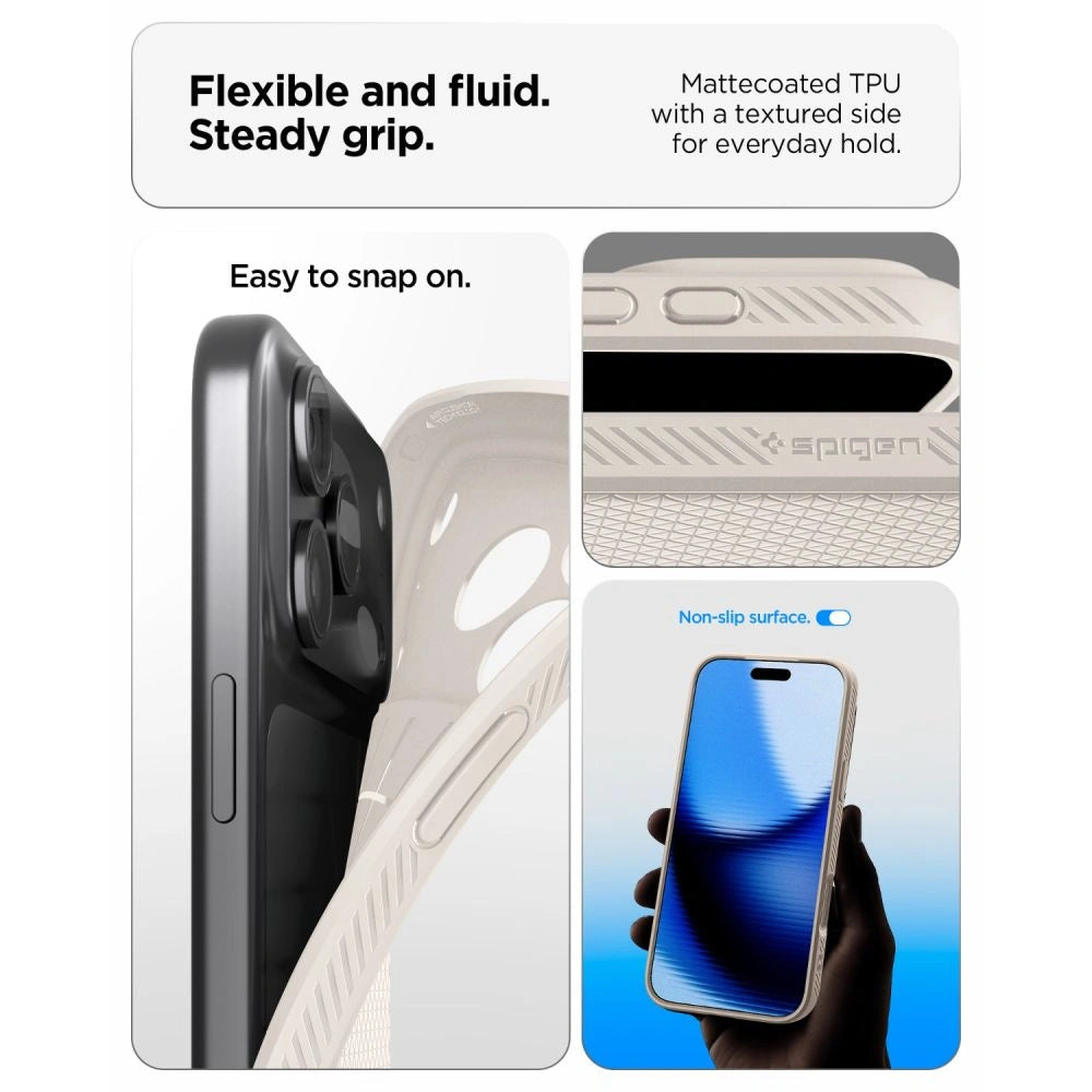 Etui Spigen Liquid Air na iPhone 18 Pro Max / 17 Pro Max - tytanowy – zdjęcie 7