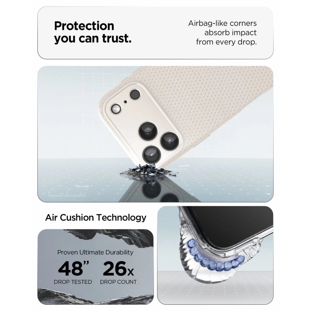 Etui Spigen Liquid Air na iPhone 18 Pro Max / 17 Pro Max - tytanowy – zdjęcie 9