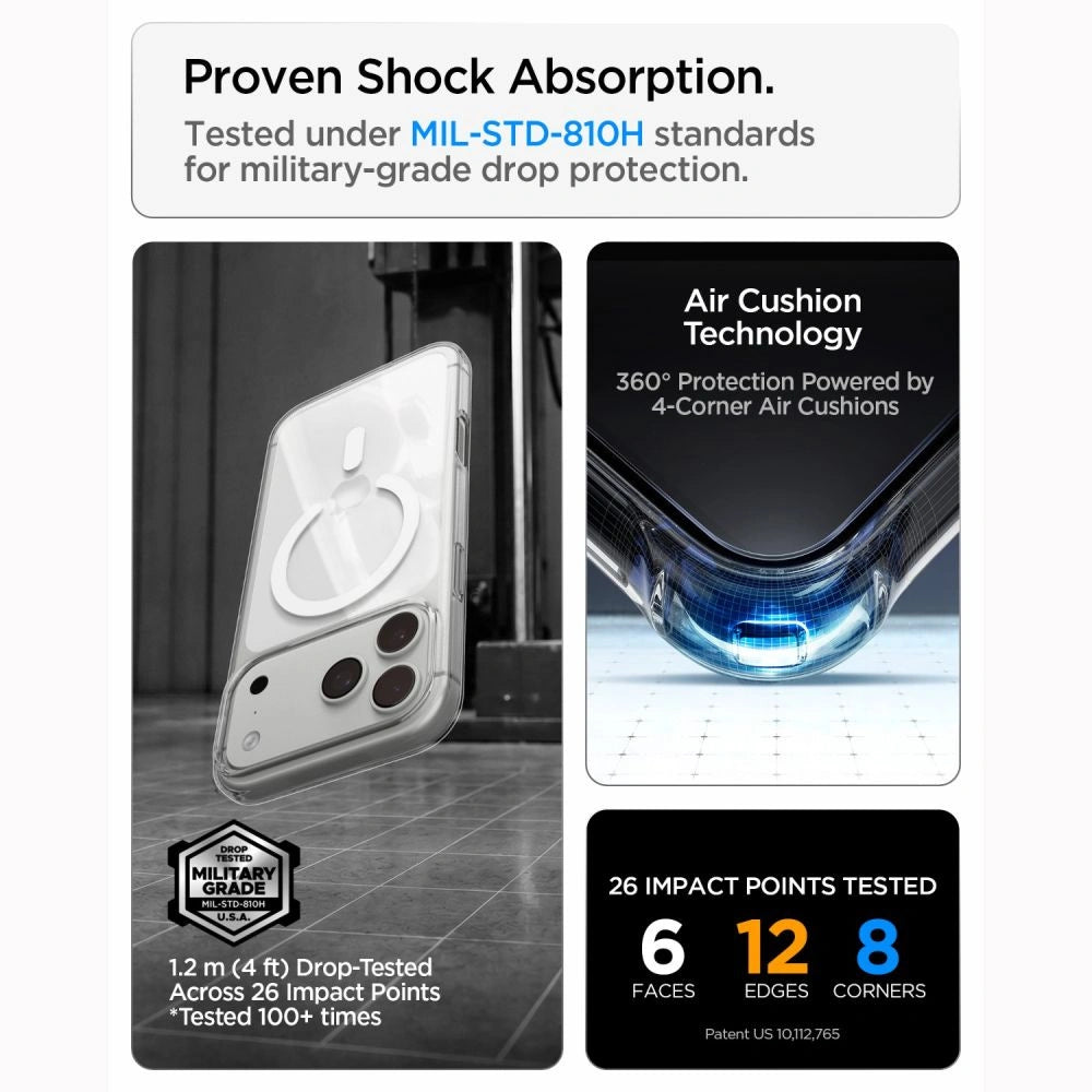 Etui Spigen Liquid Crystal na iPhone 18 Pro / 17 Pro - przezroczysto-białe – zdjęcie 10