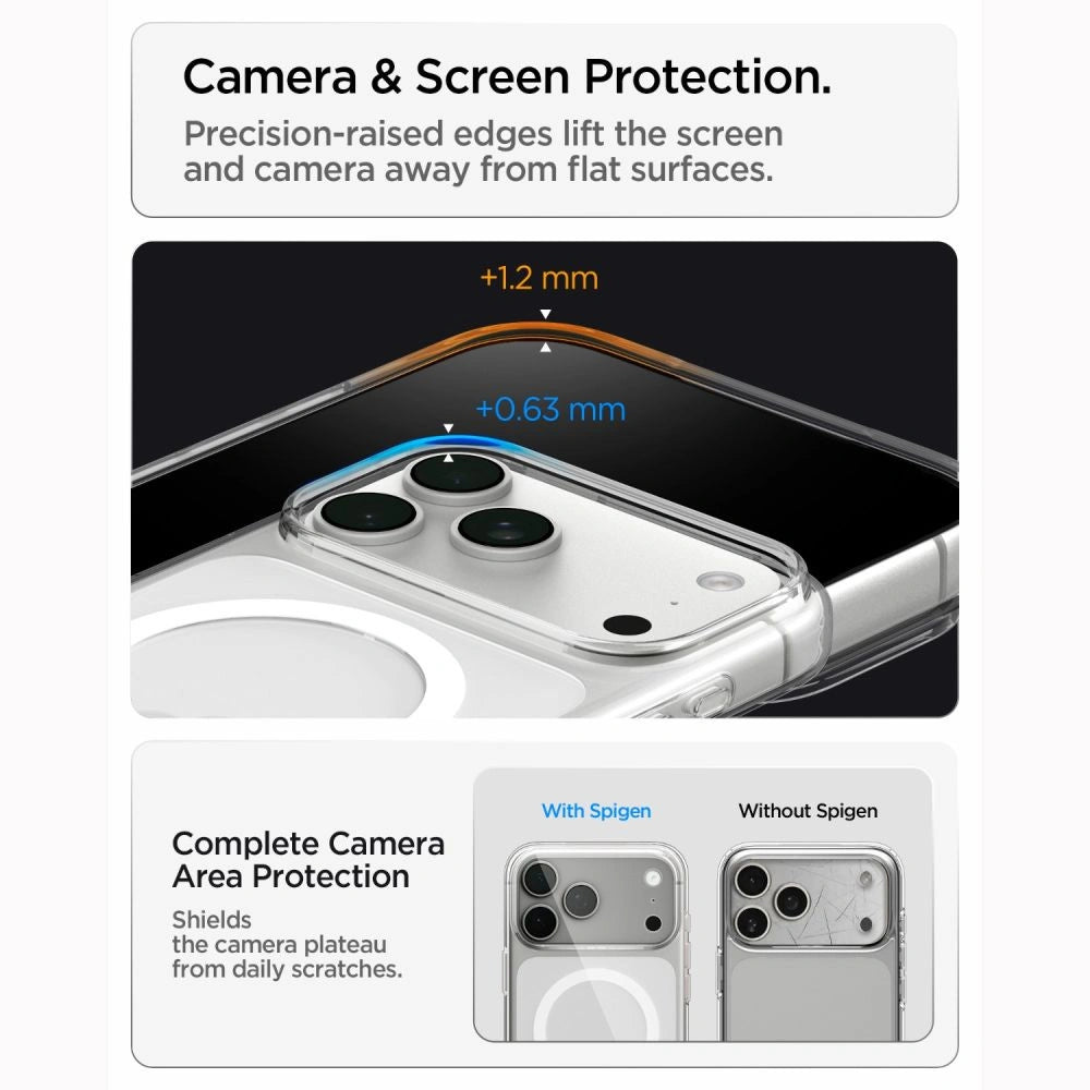 Etui Spigen Liquid Crystal na iPhone 18 Pro / 17 Pro - przezroczysto-białe – zdjęcie 11