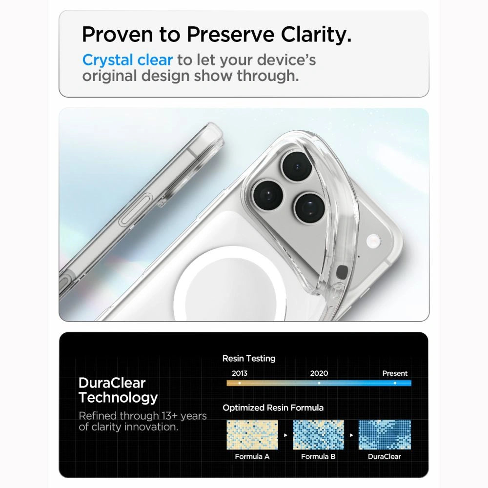 Etui Spigen Liquid Crystal na iPhone 18 Pro / 17 Pro - przezroczysto-białe – zdjęcie 6