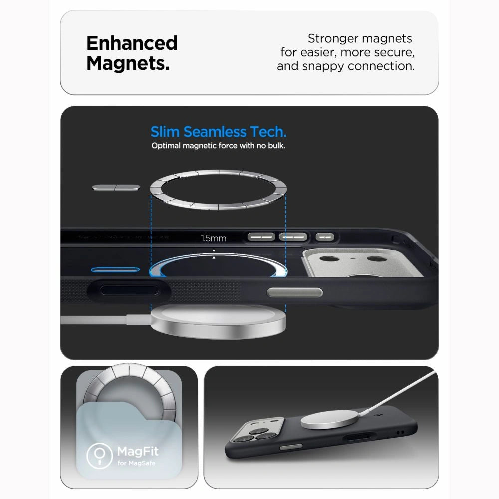Etui Spigen Nano Pop MagSafe na iPhone 18 Pro / 17 Pro - czarne – zdjęcie 6