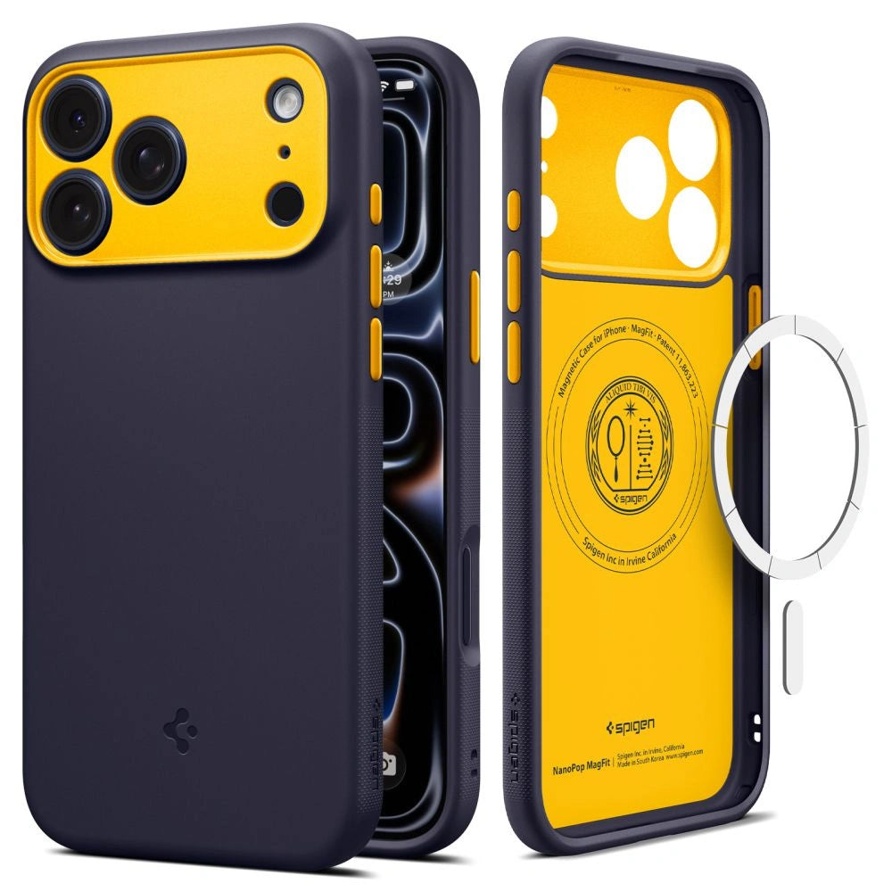 Etui Spigen Nano Pop MagSafe na iPhone 18 Pro / 17 Pro - niebieskie