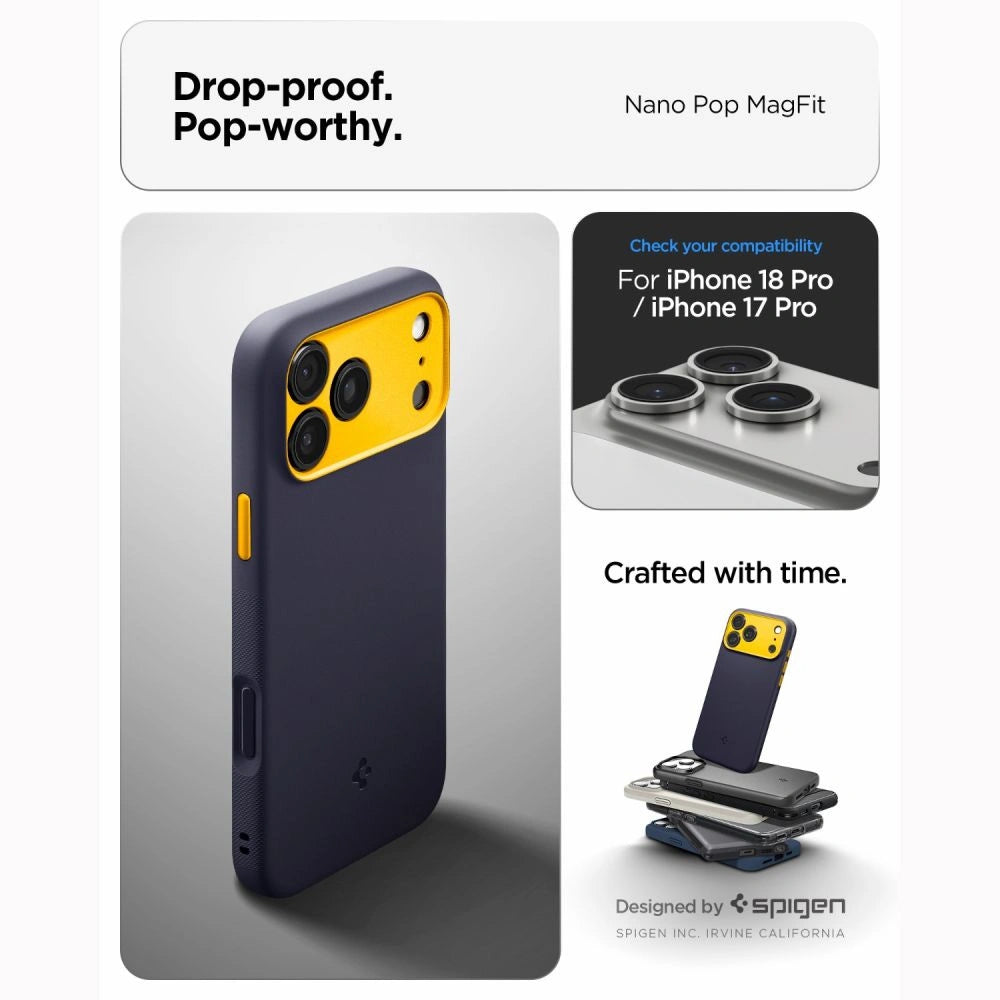 Etui Spigen Nano Pop MagSafe na iPhone 18 Pro / 17 Pro - niebieskie – zdjęcie 10
