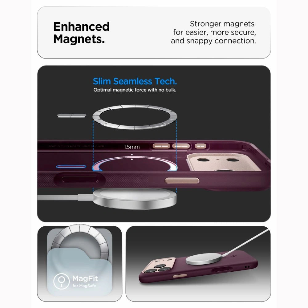 Etui Spigen Nano Pop MagSafe na iPhone 18 Pro Max / 17 Pro Max - dark cherry – zdjęcie 6