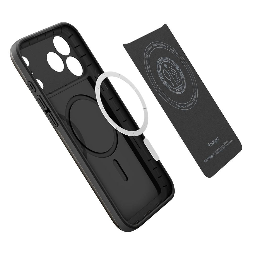 Etui Spigen Thin Fit MagSafe na iPhone 18 Pro / 17 Pro - czarne – zdjęcie 5