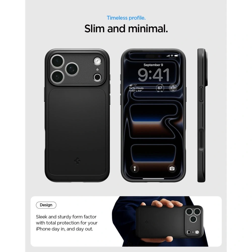 Etui Spigen Thin Fit MagSafe na iPhone 18 Pro / 17 Pro - czarne – zdjęcie 8