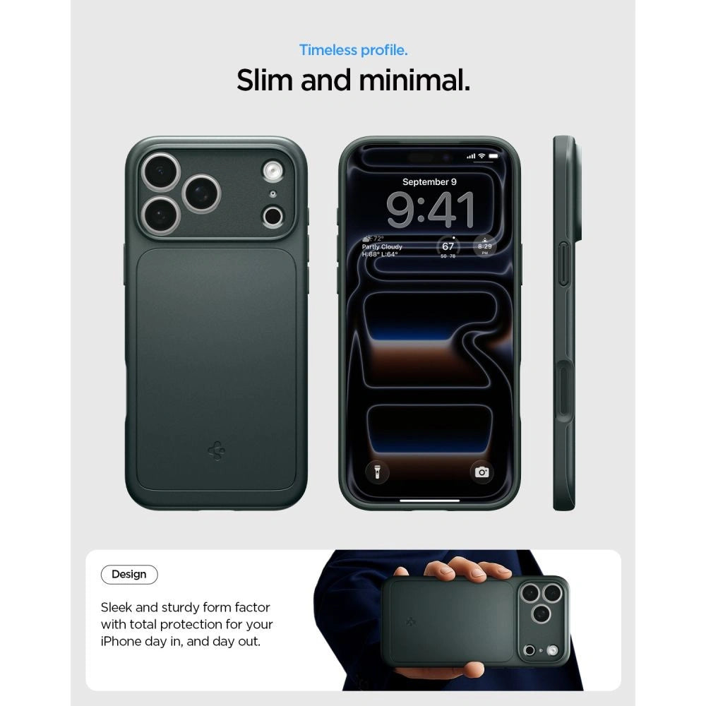 Etui Spigen Thin Fit MagSafe na iPhone 18 Pro Max / 17 Pro Max - zielone – zdjęcie 8