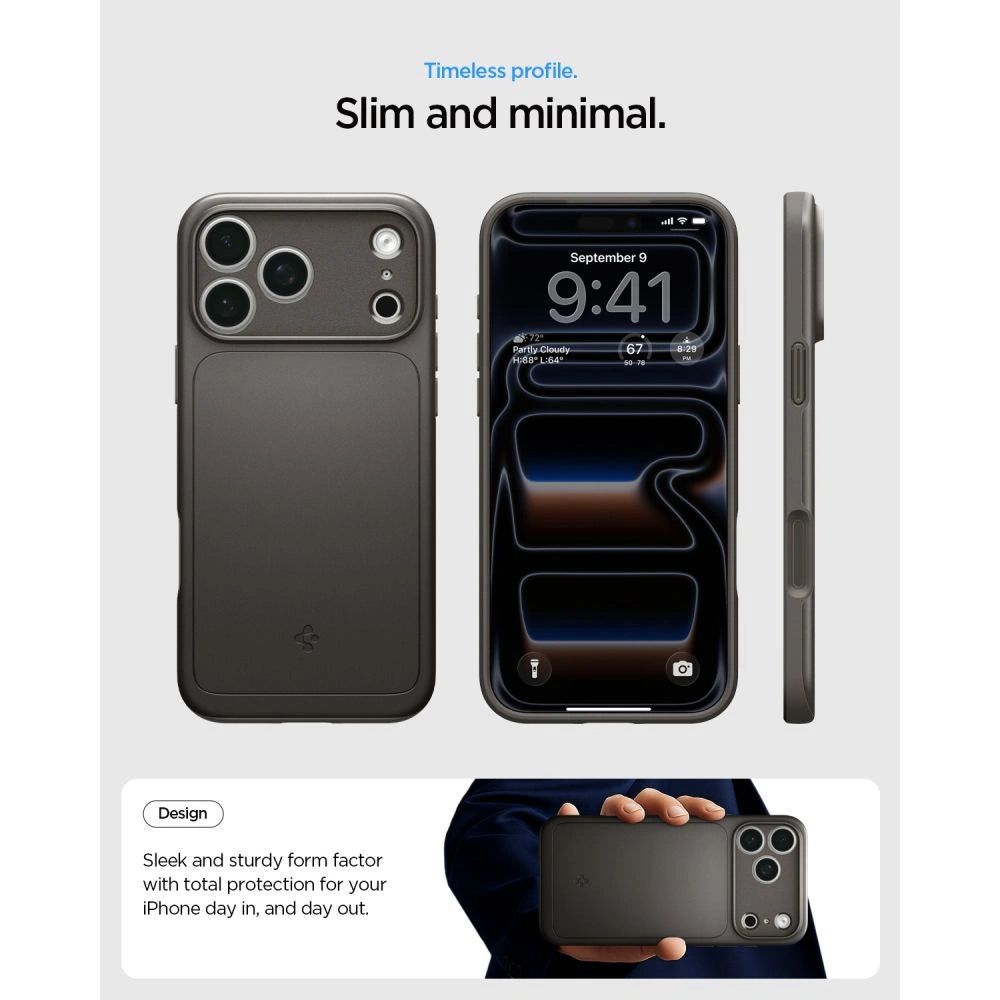 Etui Spigen Thin Fit MagSafe na iPhone 18 Pro Max / 17 Pro Max - czarne – zdjęcie 8